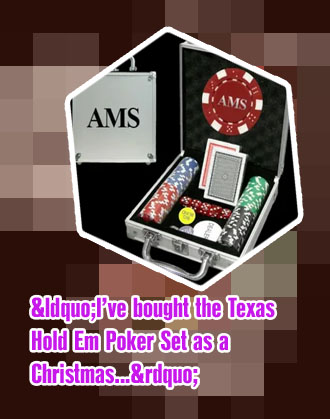 Personalised poker set