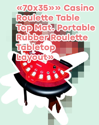 Poker and roulette table