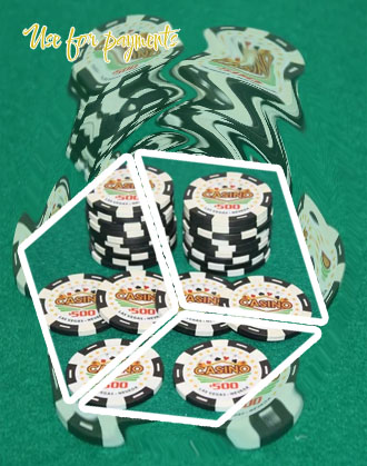 Poker chips with denominations for sale